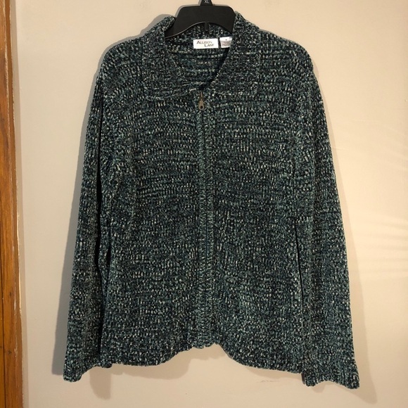 Allison Lane - Knit Zip-Up Sweater - Sz M - Picture 2 of 5
